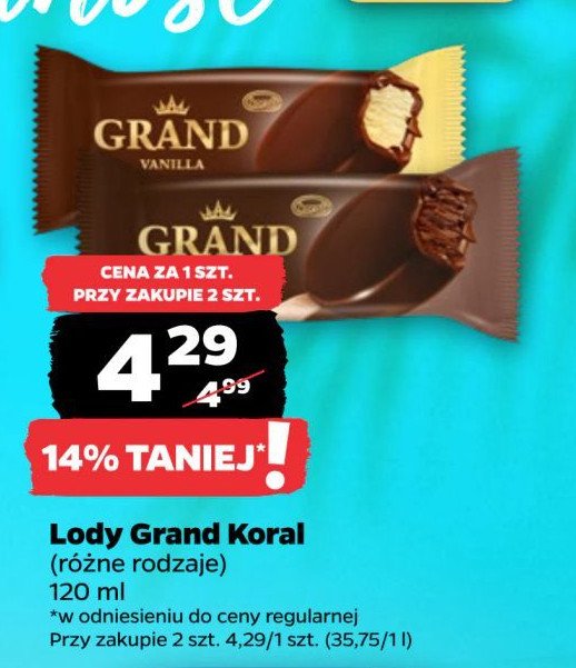 Lód chocolate Koral grand promocja