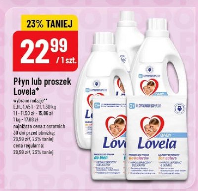Proszek do prania Lovela promocja w POLOmarket