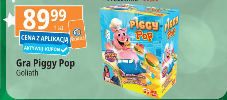 Piggy pop gra Goliath promocja