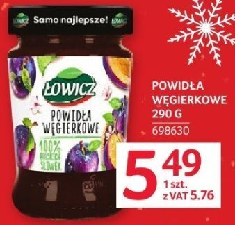 Powidła węgierkowe Łowicz 290 g promocja w Selgros