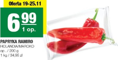 Papryka Ramiro Holandia/Maroko promocja w SPAR