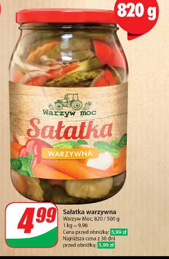 Sałatka warzywna Warzyw moc promocja