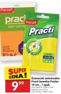 Ściereczki uniwersalne Practi bawełna Paclan 10 szt. promocja w Twój Market