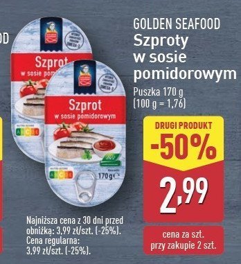 Szproty w sosie pomidorowym Golden seafood promocja