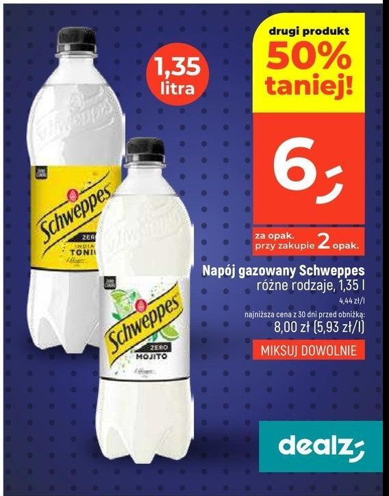 Napój mojito zero Schweppes promocja