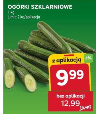 Ogórki szklarniowe  promocja w Stokrotka