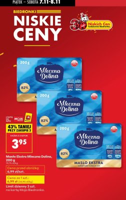 Masło ekstra 200 g promocja w Biedronka
