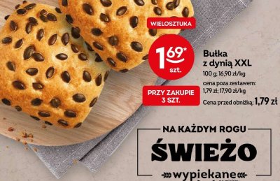 Bułka z dynią XXL promocja w Żabka