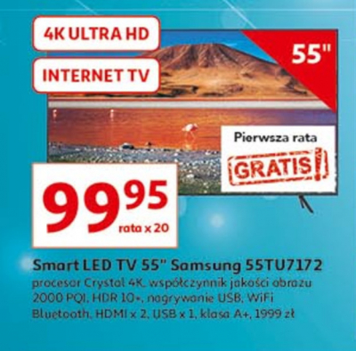Telewizor 55" ue55mu7172u Samsung promocja
