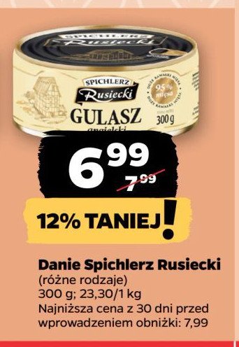 Gulasz angielski Spichlerz rusiecki promocja