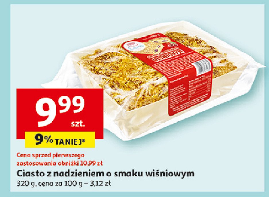 Ciasto z nadzieniem wiśniowym promocja