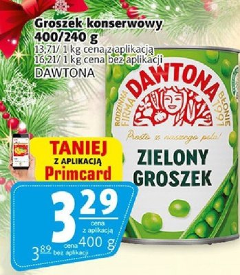 Groszek konserwowy Dawtona promocja w Prim Market