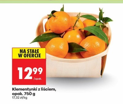Klementynki z liściem promocja w Biedronka