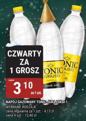 Napój gazowany Tonic Jurajski 1 l wybrane rodzaje promocja w bi1