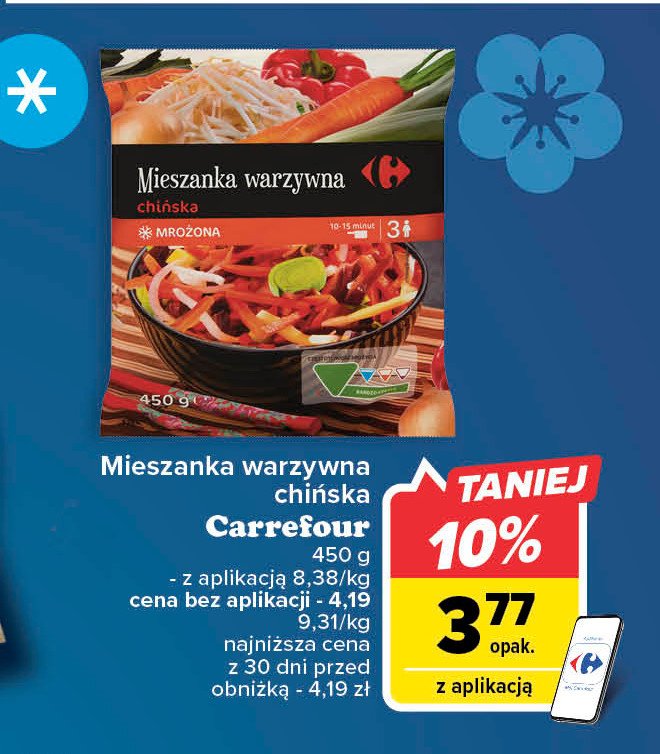 Mieszanka warzywna chińska Carrefour promocja