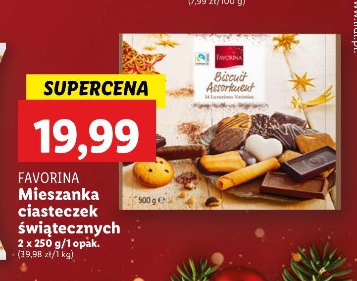 Mieszanka ciastek świątecznych Favorina promocja