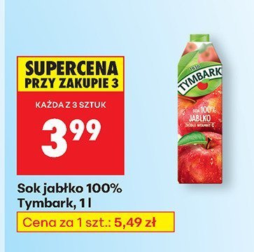 Sok jab艂ko 100% Swigo promocja w Biedronka
