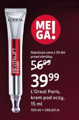 Krem pod oczy Revitalift promocja w Rossmann