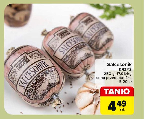 Salcesonik Masarnia krzyś promocja w Carrefour