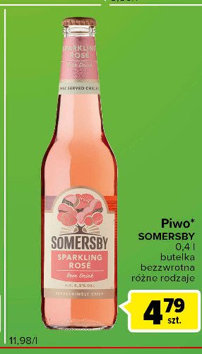 Piwo Somersby sparkling rose promocja