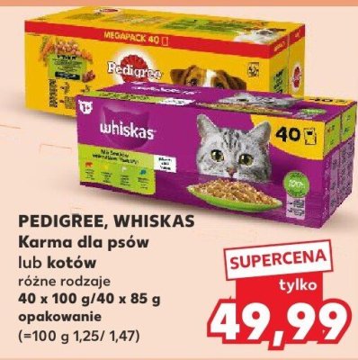 Karma dla psów lub kotów różne rodzaje promocja w Kaufland
