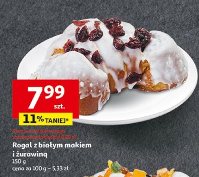 Rogal z białym makiem i żurawiną promocja w Auchan
