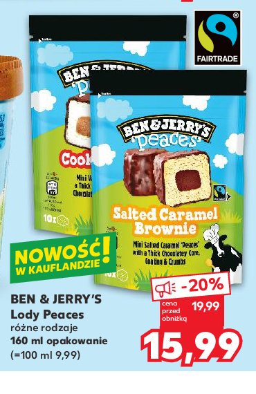 Lody salted caramel brownie Ben & jerry's promocja
