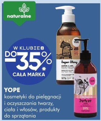 Kosmetyki do pielęgnacji i oczyszczania twarzy, ciała i włosów, produkty do pielęgnacji zębów YOPE promocja w Super-Pharm