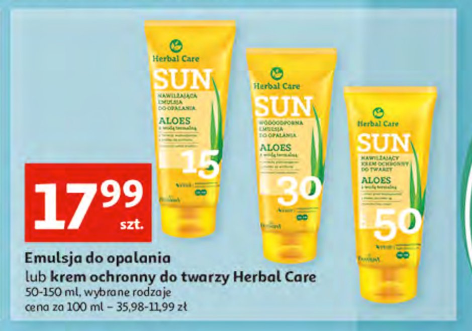 Krem ochronny do twarzy 50 spf Farmona herbal care sun promocja