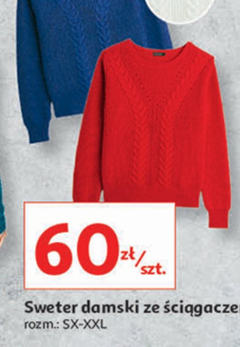 Sweter damski ze 艣ci膮gaczem sx-xxl promocja