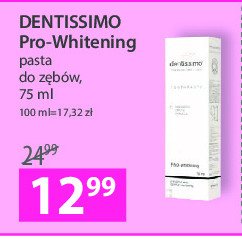 Pasta do zębów pro-whitening Dentissimo promocja