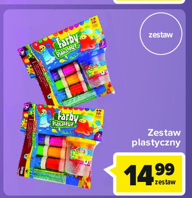 Zestaw plastyczny: farby plakatowe 12 szt + pędzelek + kubek na wodę Wikam promocja