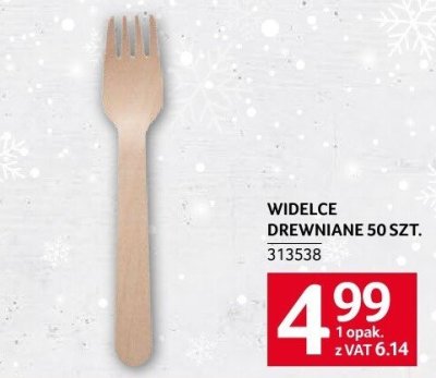 Widelce drewniane 50 szt. promocja w Selgros