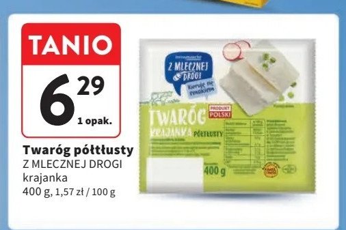 Twaróg półtłusty krajanka Z mlecznej drogi promocja