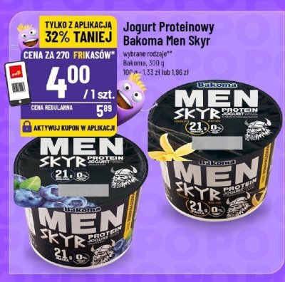 Jogurt Proteinowy Bakoma Men Skyr promocja w POLOmarket