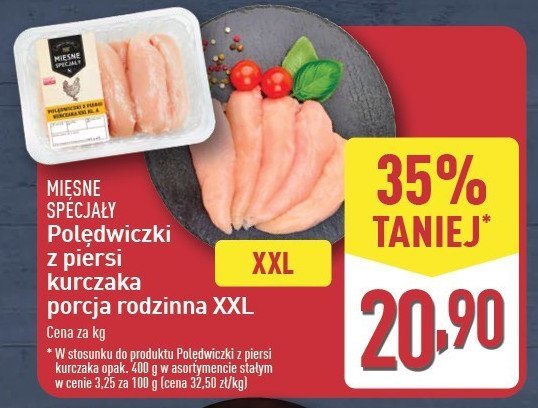 Polędwiczki z piersi kurczaka Mięsne specjały zawsze świeże (aldi) promocja