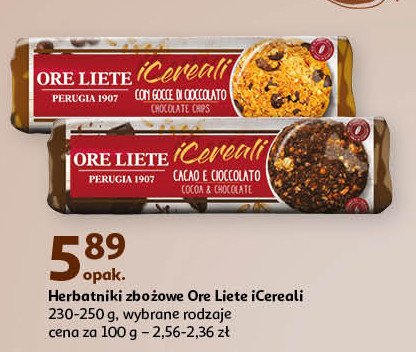 Ciastka z kawałkami czekolady ORE LIETE promocja