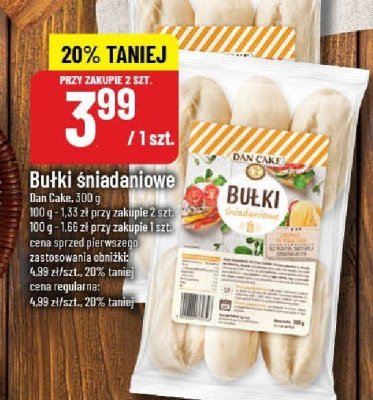 Bułki śniadaniowe 300 g promocja w POLOmarket