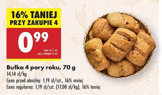 Bułka 4 pory roku promocja