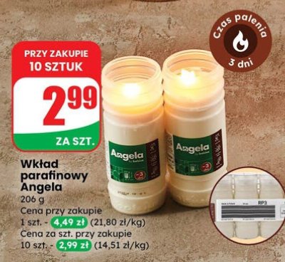 Wkład parafinowy  promocja w Dino