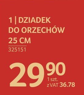 Dziadek do orzechów 25 cm promocja w Selgros