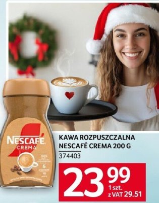 Kawa rozpuszczalna Nescafe Crema 200 G promocja w Selgros