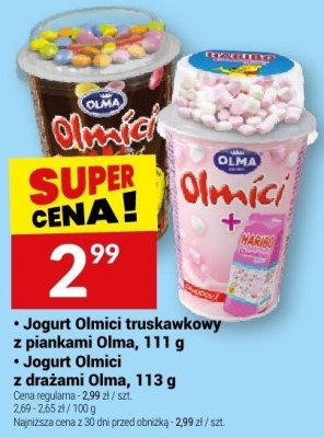 Jogurt Olmici z drażami Olma promocja w Twój Market