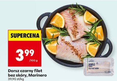 Dorsz czarny filet bez skóry, Marinero promocja w Biedronka