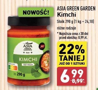 Kimchi zielone Asia green garden promocja