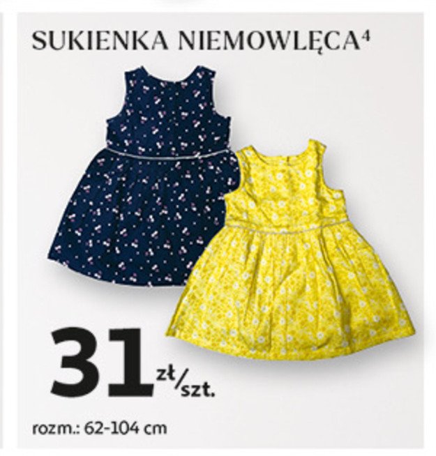 Sukienka niemowlęca Auchan inextenso promocja w Auchan