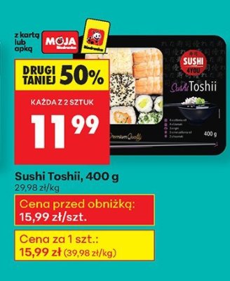 Sushi Toshii promocja w Biedronka