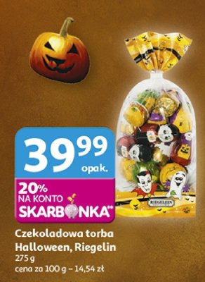Czekoladowa torba Halloween, Riegelin promocja w Auchan