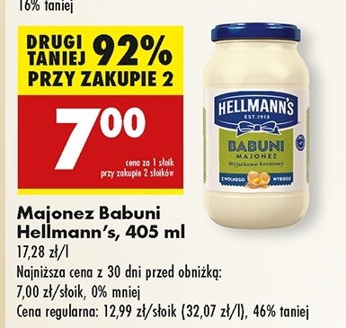 Majonez babuni Hellmann's promocja