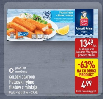 Paluszki rybne z filetów z mintaja promocja w Aldi